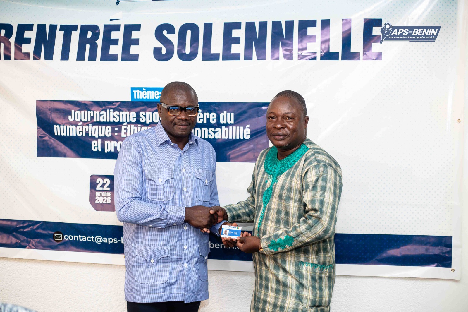 Rentrée solennelle de l’APS-BÉNIN : des cartes de membres pour sceller l’unité et l’engagement collectif